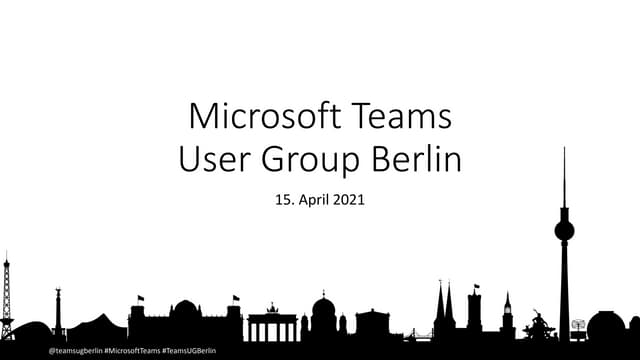 12. Treffen der Teams User Group Berlin 