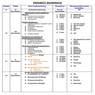 Team schedule   media
