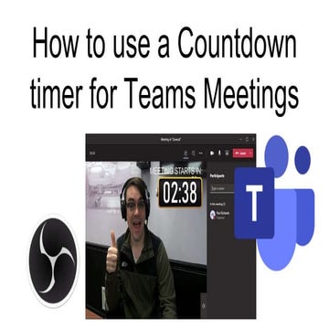 How to set up Countdown Timers in Microsoft Teams