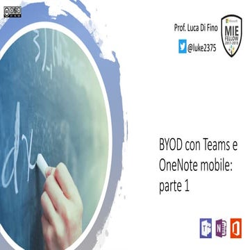 Teams e OneNote nella didattica BYOD: parte 1