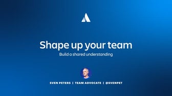 Team Shaping - Building a shared understanding