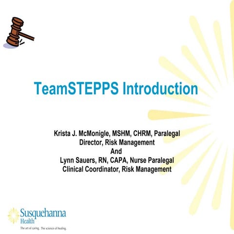 Team stepps introduction ob | PPT
