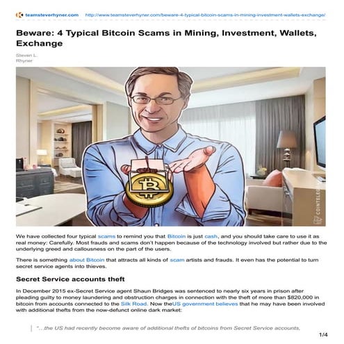 BEWARE: 4 TYPICAL BITCOIN SCAMS IN MINING, INVESTMENT, WALLETS, EXCHANGE