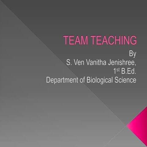 Team teaching
