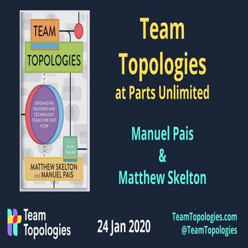 Team Topologies at Parts Unlimited, The Unicorn Project Book Club, Jan 2020