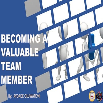 presentation on teamwork by Ayoade Oluwafemi | PPTX