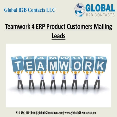 Teamwork 4 ERP product customers mailing leads