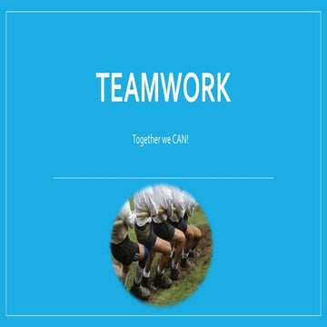 Teamwork for Middle School
