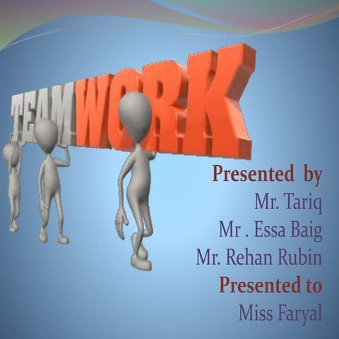 Teamwork in blood bank