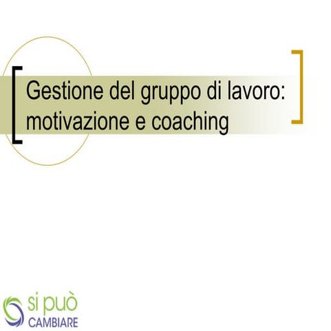 Lavorare in team