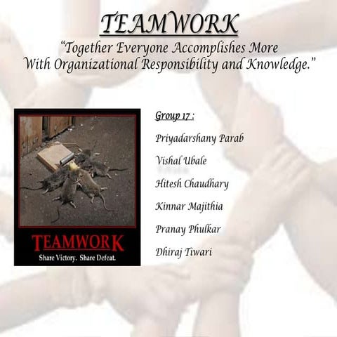 Teamwork perspective management