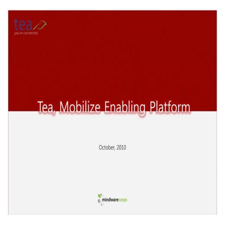 Tea  Overview As  Platform  Oct2010