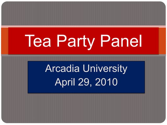 Tea party panel