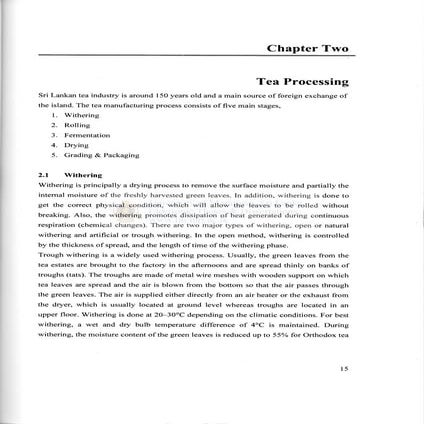 Tea processing. steps in tea processing .