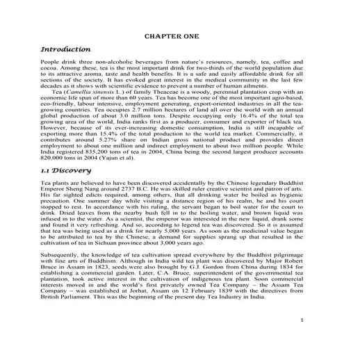 Tea production process | PDF