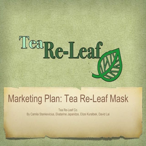 Tea re-leaf presentation