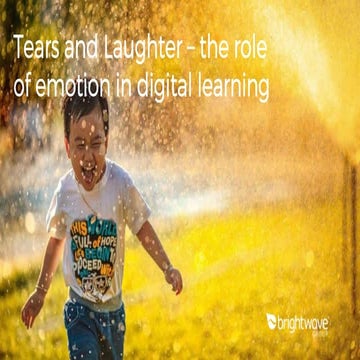 Tears and laughter the role of emotion in elearning