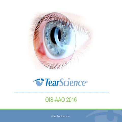 Anterior Segment Company Showcase - TearScience