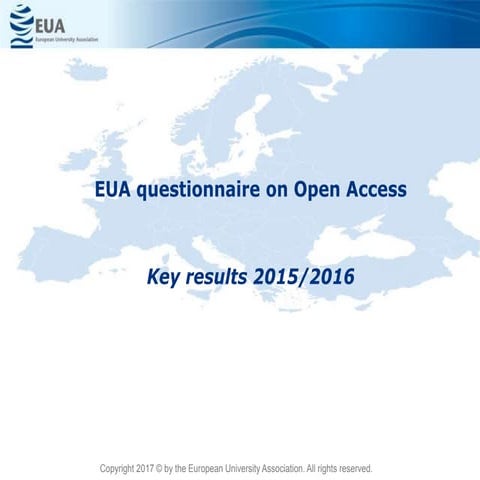 EUA Open Access survey results 2015-16