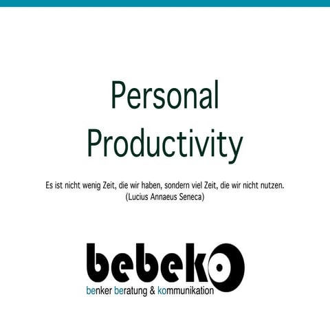 2012-06 Teaser Personal Productivity