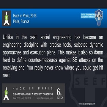 Teaser SEEF hack in Paris presentation