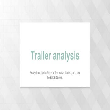 Teaser trailers A2