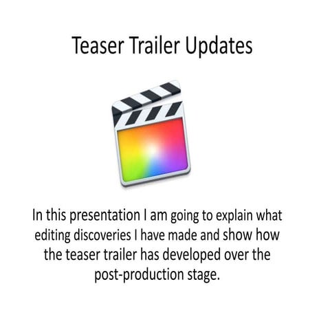 Teaser trailer  updates media