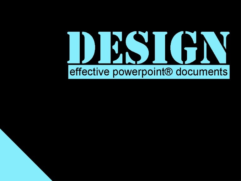 design powerful powerpoint documents