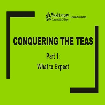 Teas prep conquering the teas part 1