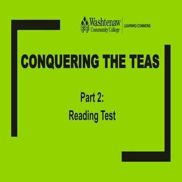 Teas prep conquering the teas part 2