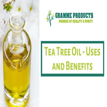 Tea tree oil | PPTX