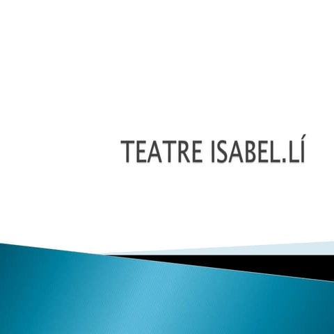 Teatre isabel·lí