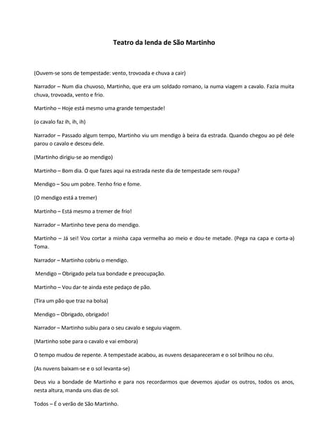 Teatro da lenda de São Martinho