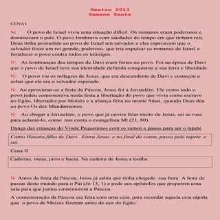 Teatro Paixão - Partilha do texto u...