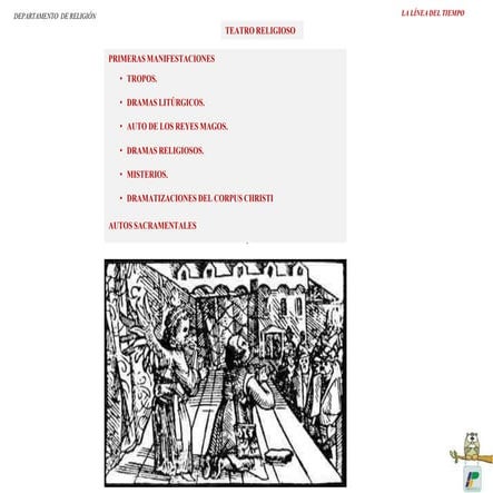 El origen del teatro. Teatro religioso