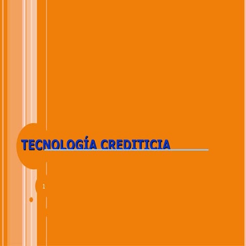 Tecnologia crediticia