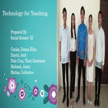 Tech. for teaching report