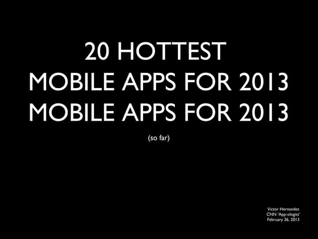 2013 Mobile Apps Q1