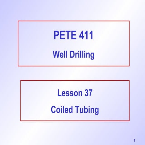 Tech drilling-coil tubing