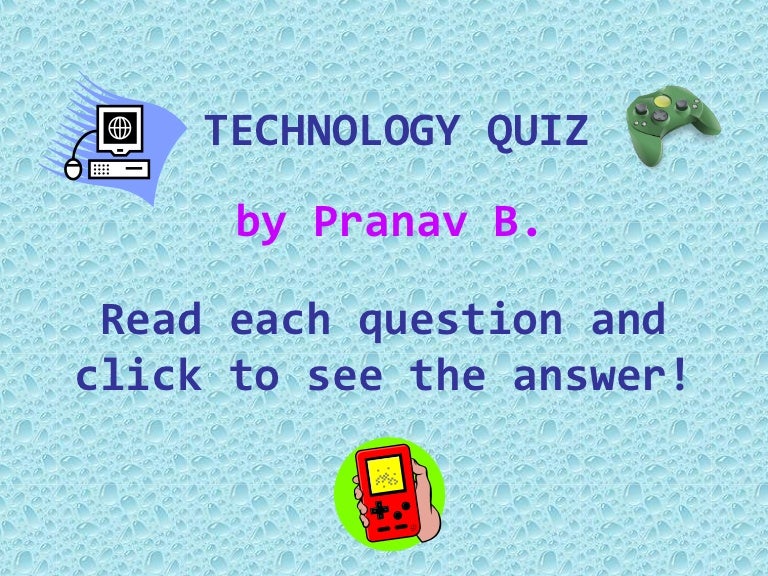 Technology Trivia Quiz