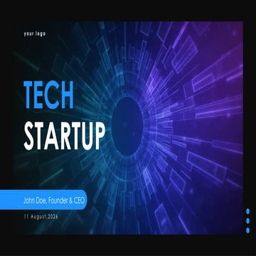 Tech Startup Pitch Deck PowerPoint Presentation | PPTX