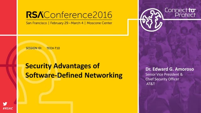 Security Advantages of Software-Defined Networking