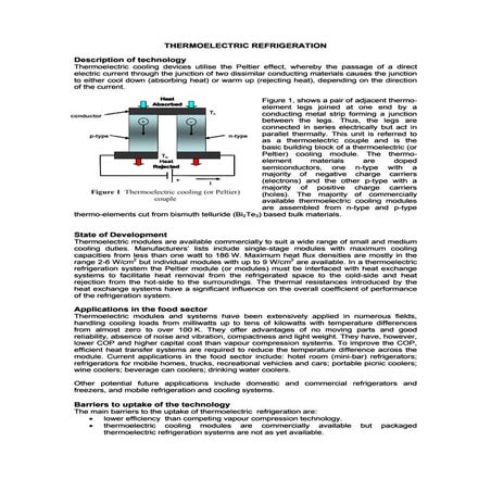 Tech thermoelectric | PDF