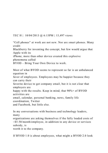 TEC H   10042013 @ 615PM  15,497 viewsCell phone.docx