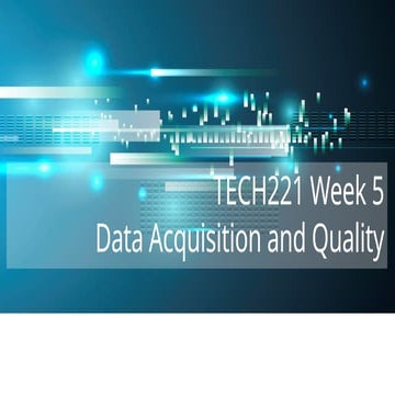 TECH221_ a presentation on Data Acquisition | PPTX