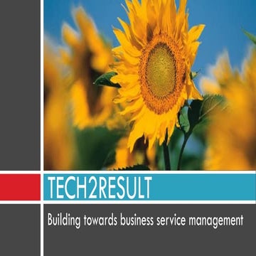 Building towards business service management