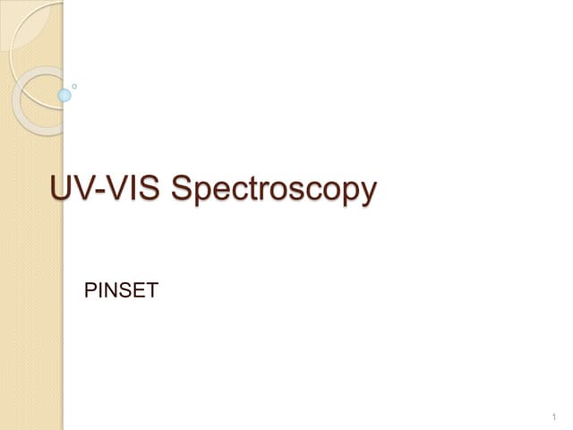 UV-VIS Spectroscopy