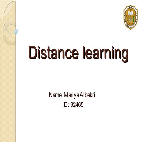Distance Education
