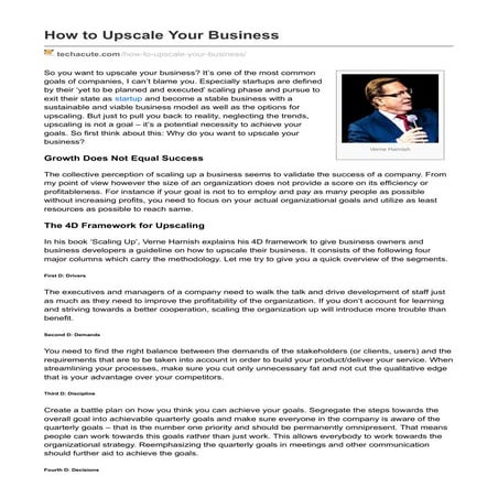 How to Upscale Your Business