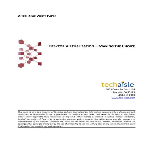Techaisle-Desktop Virtualization-White Paper